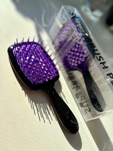 Щітка для волосся Hollow Comb Superbrush Plus Black-Purple Id_108 фото