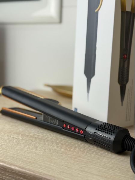 Випрямляч для волосся HT01 Airstrait Strawberry Onyx Black/Gold Колір: Чорно-золотий Id_005 фото