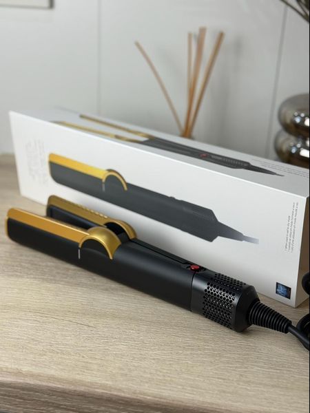 Випрямляч для волосся HT01 Airstrait Strawberry Onyx Black/Gold Колір: Чорно-золотий Id_005 фото