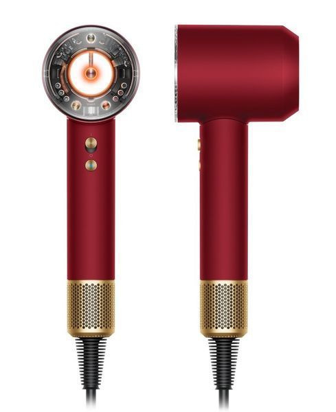 Фен для волосся Supersonic HD16 Nural Straight+Wavy Red Velvet/Gold Id_062 фото