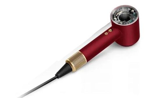 Фен для волосся Supersonic HD16 Nural Straight+Wavy Red Velvet/Gold Id_062 фото