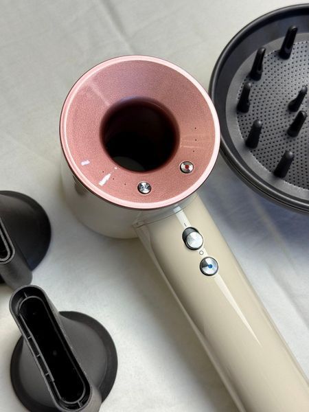 Фен для волосся Supersonic Premium 5 насадок Ceramic Pink Sakura &mdash; Ніжно-рожевий Id_030 фото