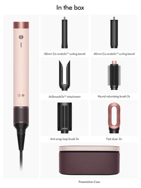 Мультистайлер Airwrap HS09 Coanda 2x Multi-styler & Dryer Ceramic Pink Rose Gold + CASE Id_027 фото