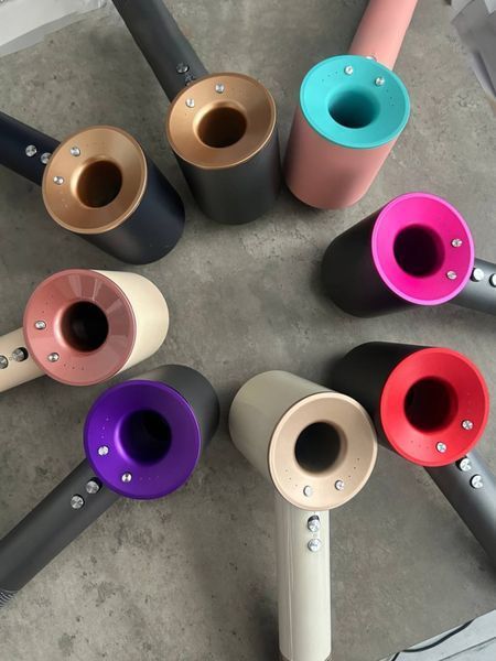 Фен Leafless Hair Dryer для волосся Supersonic Premium Nickel/Fuchsia Сіро-Рожевий Id_040 фото