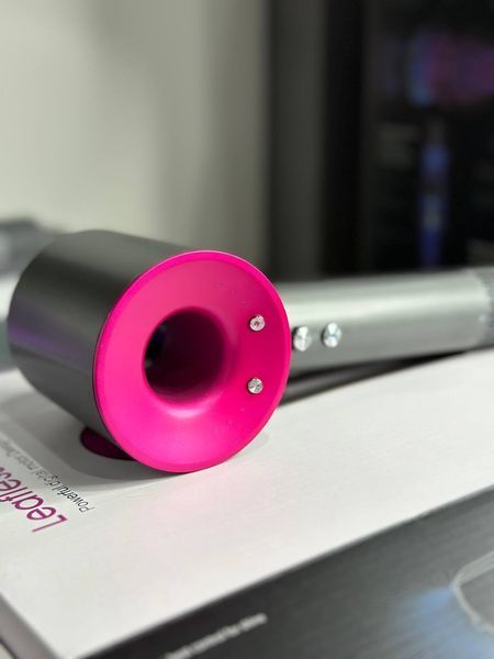 Фен Leafless Hair Dryer для волосся Supersonic Premium Nickel/Fuchsia Сіро-Рожевий Id_040 фото