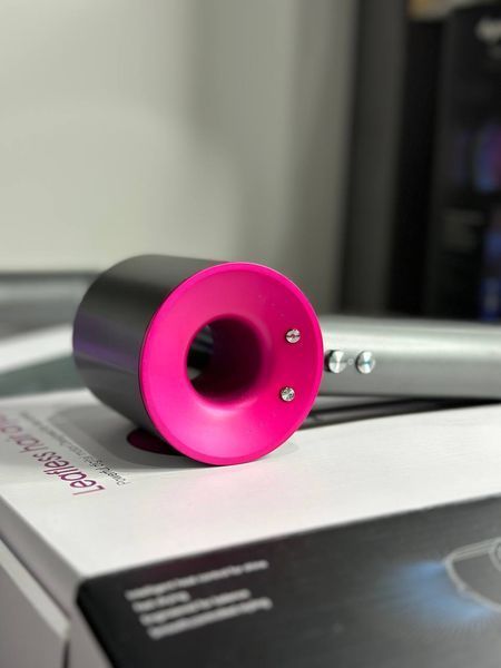 Фен Leafless Hair Dryer для волосся Supersonic Premium Nickel/Fuchsia Сіро-Рожевий Id_040 фото