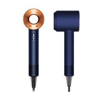 Фен Leafless Hair Dryer для волосся Supersonic Premium Prussian Blue/Rich Copper Синій з золотим Id_043 фото