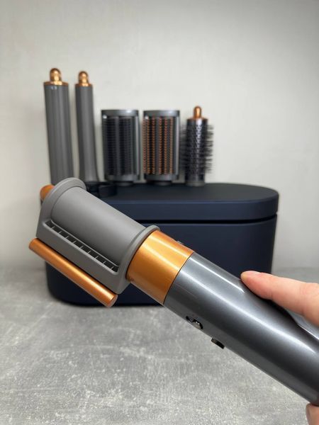 Стайлер з кейсом Airwrap Complete Long HS05 &mdash;  Gold/Nickel Id_074 фото