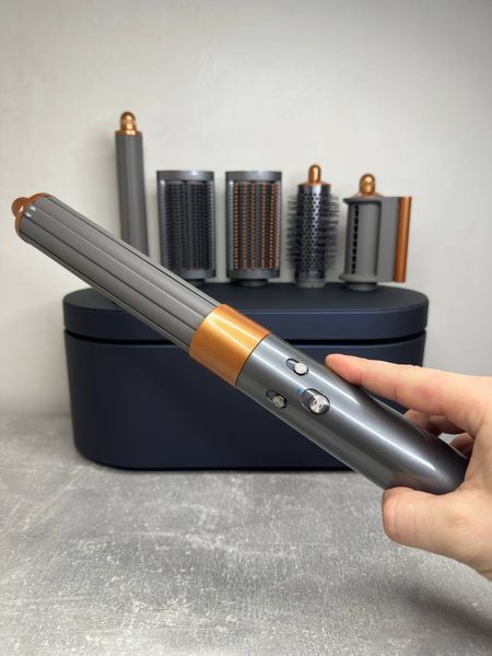 Стайлер з кейсом Airwrap Complete Long HS05 &mdash;  Gold/Nickel Id_074 фото