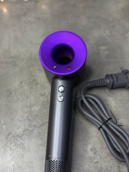 Фен з кейсом Leafless Hair Dryer для волосся Supersonic Premium Nickel/Purple Сіро-Фіолетовий Id_046 фото