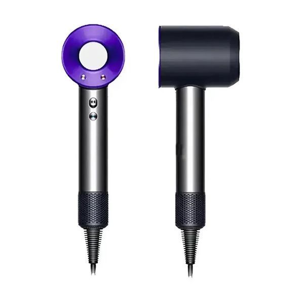 Фен з кейсом Leafless Hair Dryer для волосся Supersonic Premium Nickel/Purple Сіро-Фіолетовий Id_046 фото