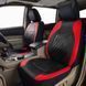 Чехлы на сиденье авто из искусственной PU кожи Ромб полный комплект, красный Id_125 фото 7