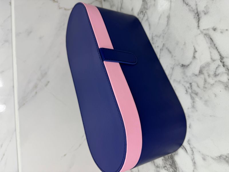 Фен з кейсом Leafless Hair Dryer для волосся Supersonic Premium Prussian Blue/Rich Copper Синій з золотим Id_045 фото