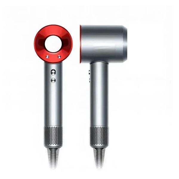 Фен з кейсом Leafless Hair Dryer для волосся Supersonic Premium Nickel/Red Сіро-червоний Id_047 фото