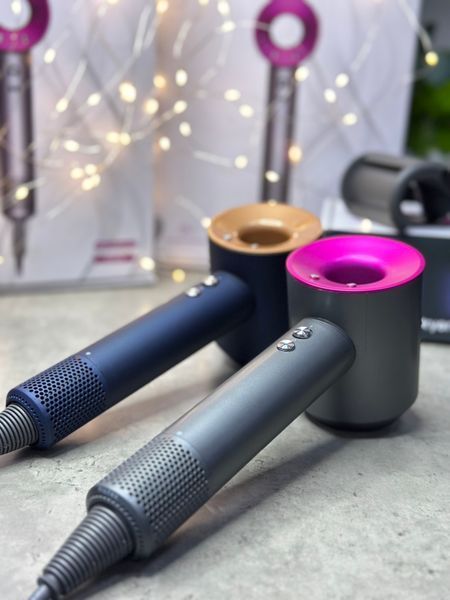 Фен з кейсом Leafless Hair Dryer для волосся Supersonic Premium Nickel/Fuchsia Сіро-рожевий Id_048 фото
