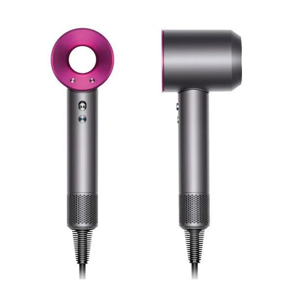 Фен з кейсом Leafless Hair Dryer для волосся Supersonic Premium Nickel/Fuchsia Сіро-рожевий Id_048 фото