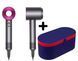 Фен з кейсом Leafless Hair Dryer для волосся Supersonic Premium Nickel/Fuchsia Сіро-рожевий Id_048 фото 1
