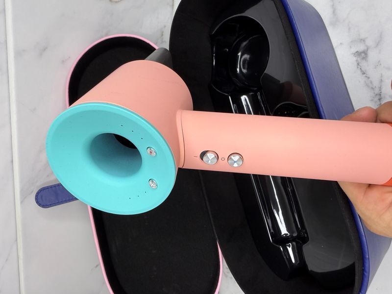 Фен з кейсом Leafless Hair Dryer для волосся Supersonic Premium Ceramic Pop Макарун Id_049 фото
