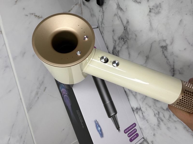 Фен з кейсом Leafless Hair Dryer для волосся Supersonic Premium Gold Золотий Id_051 фото