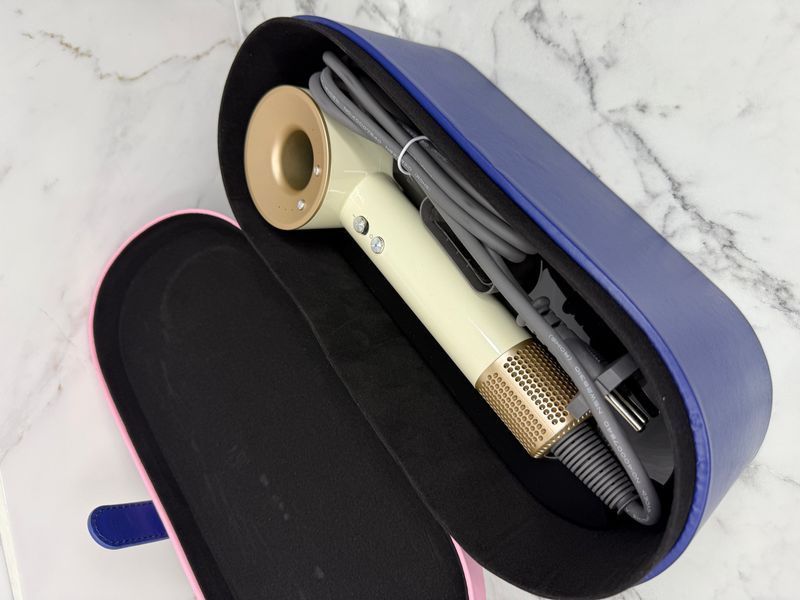 Фен з кейсом Leafless Hair Dryer для волосся Supersonic Premium Gold Золотий Id_051 фото