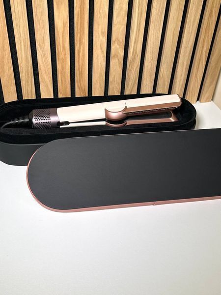 Выпрямитель для волос с кейсом HT01 Airstrait Ceramic Pink/Rose Gold Цвет: Нежно-розовый Id_083 фото