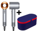 Фен з кейсом Leafless Hair Dryer для волосся Supersonic Premium Nickel/Copper Сіро-золотий Id_052 фото 1