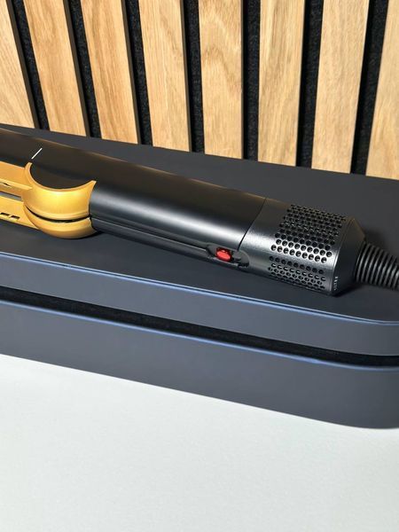 Випрямляч для волосся з кейсом HT01 Airstrait Strawberry Onyx Black/Gold Колір: Чорно-золотий Id_084 фото