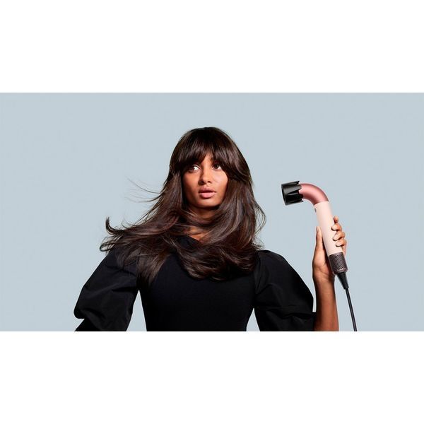 Фен для волосся HD18 Supersonic R Professional Hair Dryer Curly+Coily Ceramic Pink/Rose Gold Id_053 фото