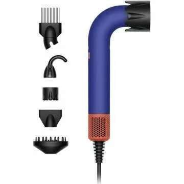 Фен для волосся HD18 Supersonic R Professional Hair Dryer Curly+Coily Vinca Blue/Rose Id_054 фото