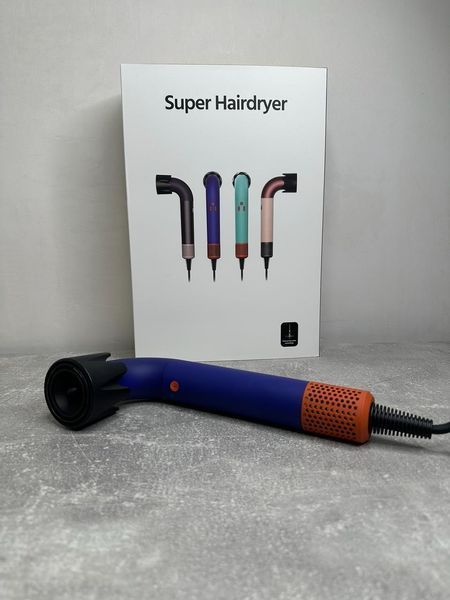 Фен для волосся HD18 Supersonic R Professional Hair Dryer Curly+Coily Vinca Blue/Rose Id_054 фото