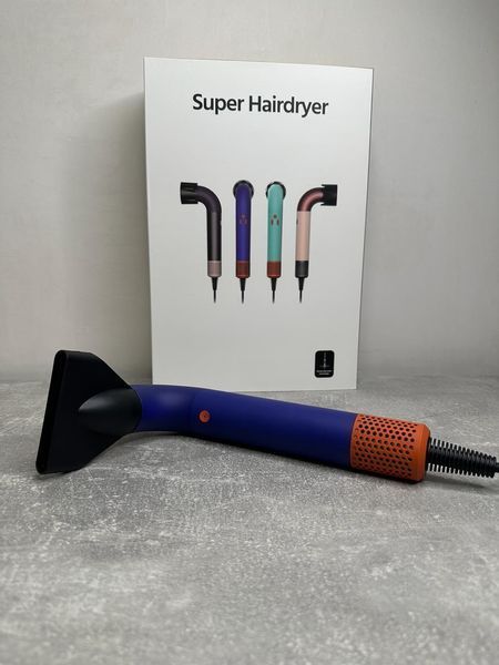 Фен для волосся HD18 Supersonic R Professional Hair Dryer Curly+Coily Vinca Blue/Rose Id_054 фото