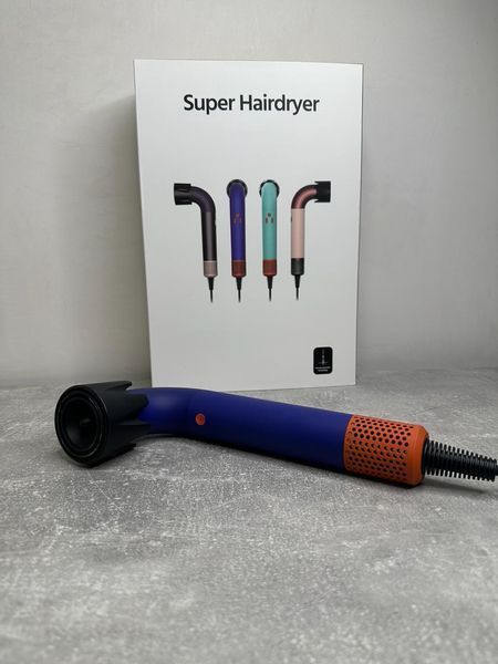 Фен для волосся HD18 Supersonic R Professional Hair Dryer Curly+Coily Vinca Blue/Rose Id_054 фото