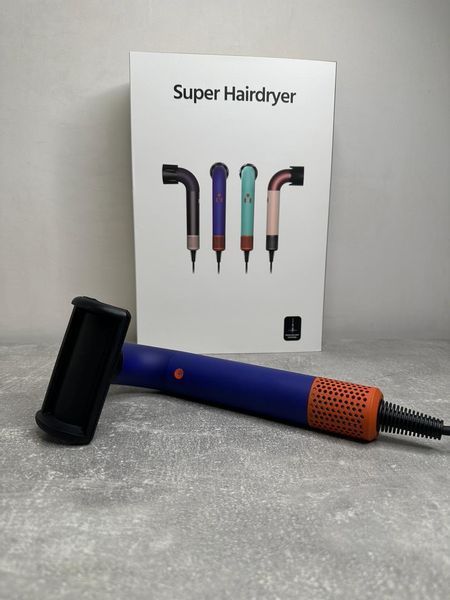 Фен для волосся HD18 Supersonic R Professional Hair Dryer Curly+Coily Vinca Blue/Rose Id_054 фото