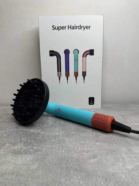 Фен для волос HD18 Supersonic R Professional Hair Dryer Curly+Coily Ceramic Patina/Topaz Id_055 фото
