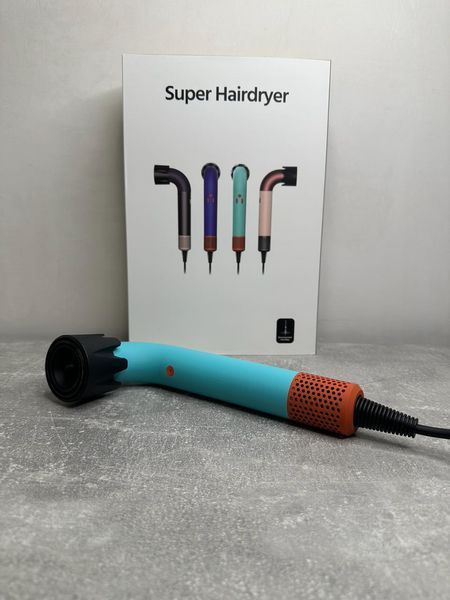 Фен для волос HD18 Supersonic R Professional Hair Dryer Curly+Coily Ceramic Patina/Topaz Id_055 фото