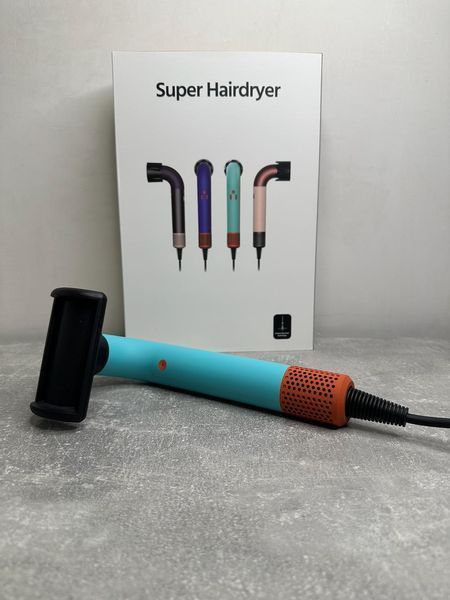 Фен для волос HD18 Supersonic R Professional Hair Dryer Curly+Coily Ceramic Patina/Topaz Id_055 фото