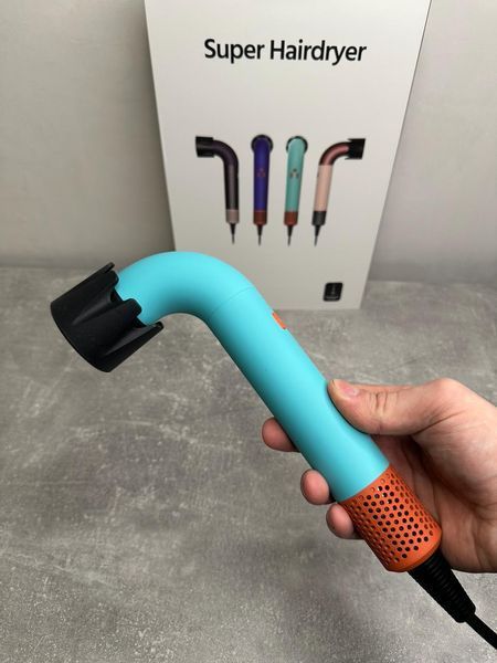 Фен для волос HD18 Supersonic R Professional Hair Dryer Curly+Coily Ceramic Patina/Topaz Id_055 фото