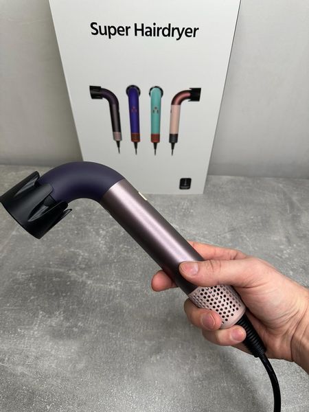 Фен для волосся HD18 Supersonic R Professional Hair Dryer Curly+Coily - Jasper Plum Id_056 фото