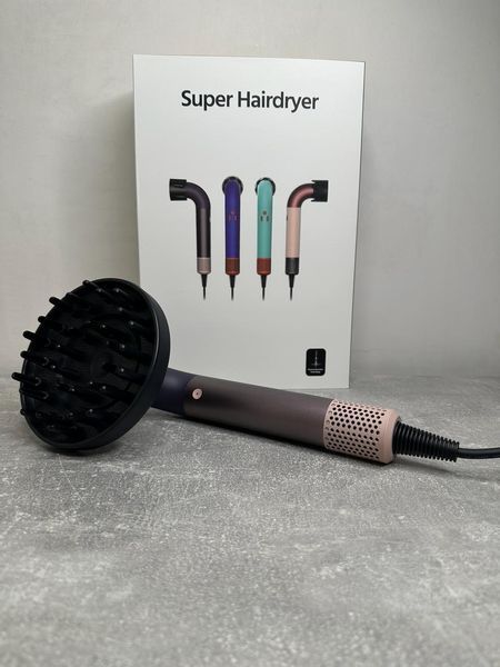 Фен для волосся HD18 Supersonic R Professional Hair Dryer Curly+Coily - Jasper Plum Id_056 фото