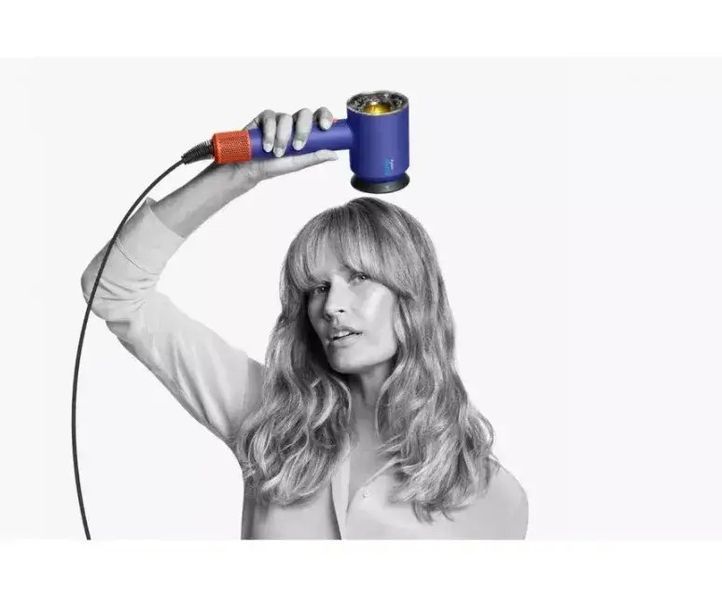 Фен для волосся Supersonic HD16 Nural Straight+Wavy Vinca Blue/Topaz Id_058 фото
