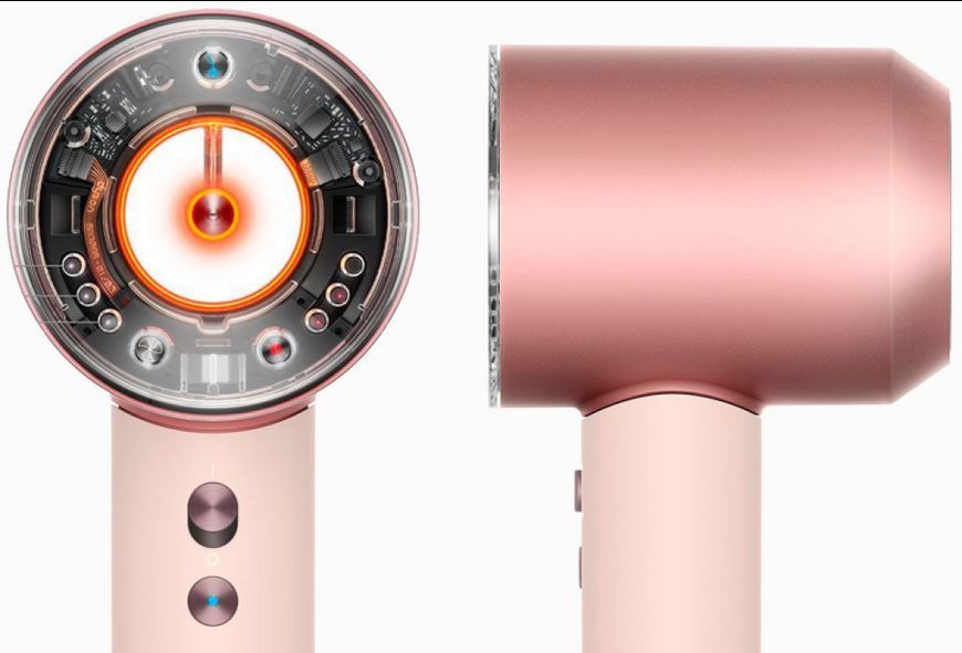 Фен для волосся Supersonic HD16 Nural Straight+Wavy Ceramic Pink/Rose Gold Id_060 фото