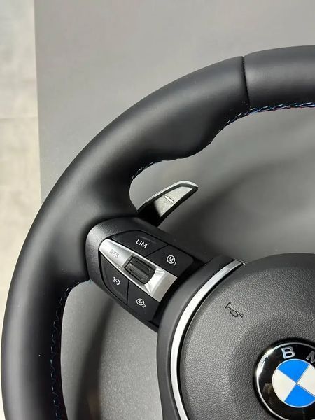 Шкіряне спортивне M кермо з підігрівом BMW M3 Style для F20 F21 F23 F30 F31 F32 F33 F36 F01 F02 F06 F07 F10 F11 F12 F13 X3 F25 X5 Id_144 фото