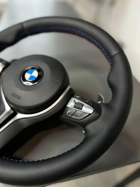 Шкіряне спортивне M кермо з підігрівом BMW M3 Style для F20 F21 F23 F30 F31 F32 F33 F36 F01 F02 F06 F07 F10 F11 F12 F13 X3 F25 X5 Id_144 фото
