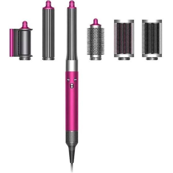 Стайлер для волос HS05 Airwrap Complete Long 6 насадок Fuchsia/Nickel Розовый Id_011 фото