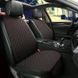 Накидки на сидіння авто універсальні чорні, червона нитка ( Перед + зад )  Id_097 фото 1