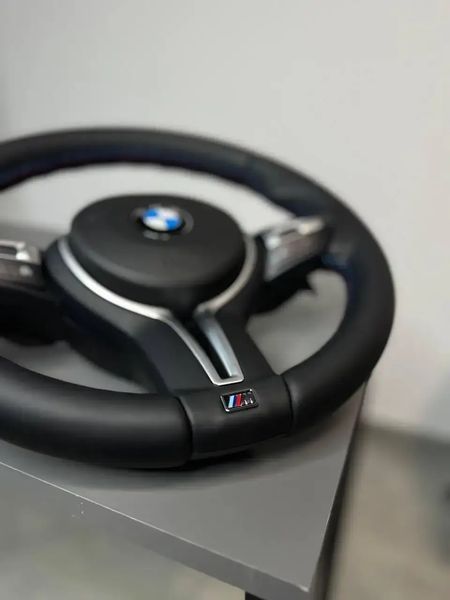 Кожаное M-кермо BMW M3 Style с подогревом и вибрацией для BMW F-серии F20 F21 F30 F31 F33 F36 F10 F11 F12 F13 F01 F02 X3 F25 Id_145 фото