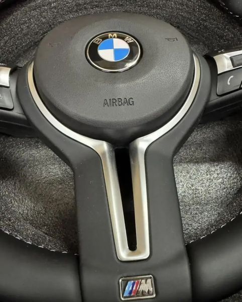 Кожаное M-кермо BMW M3 Style с подогревом и вибрацией для BMW F-серии F20 F21 F30 F31 F33 F36 F10 F11 F12 F13 F01 F02 X3 F25 Id_145 фото
