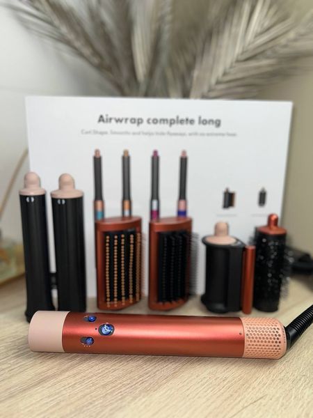 Стайлер для волосся HS05 Airwrap Complete Long 6 насадок Strawberry Bronze/Blush Pink Id_014 фото