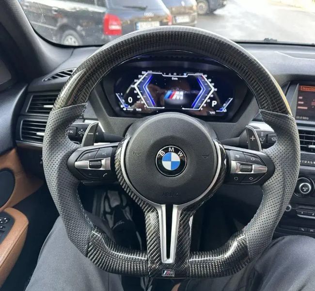 Карбонове M кермо BMW M Performance Style для BMW F20 F21 F22 F23 F30 F31 F32 F33 F36 X3 F25 X4 F26 X5 F15 X6 F16 Id_147 фото